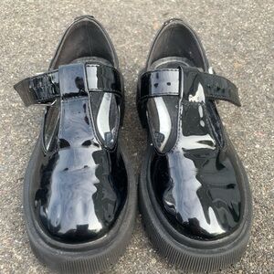 Zara black patent Mary-Jane